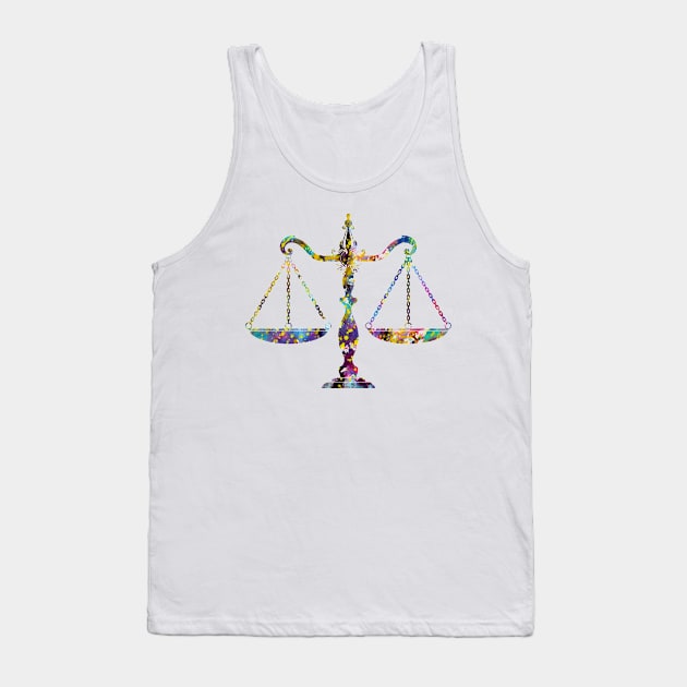 Scales of Justice Tank Top by erzebeth